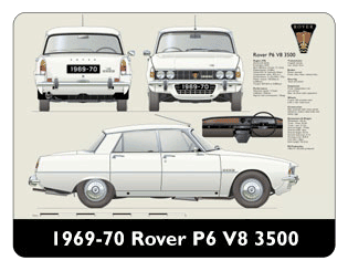 Rover P6 V8 3500 1969-70 Mouse Mat